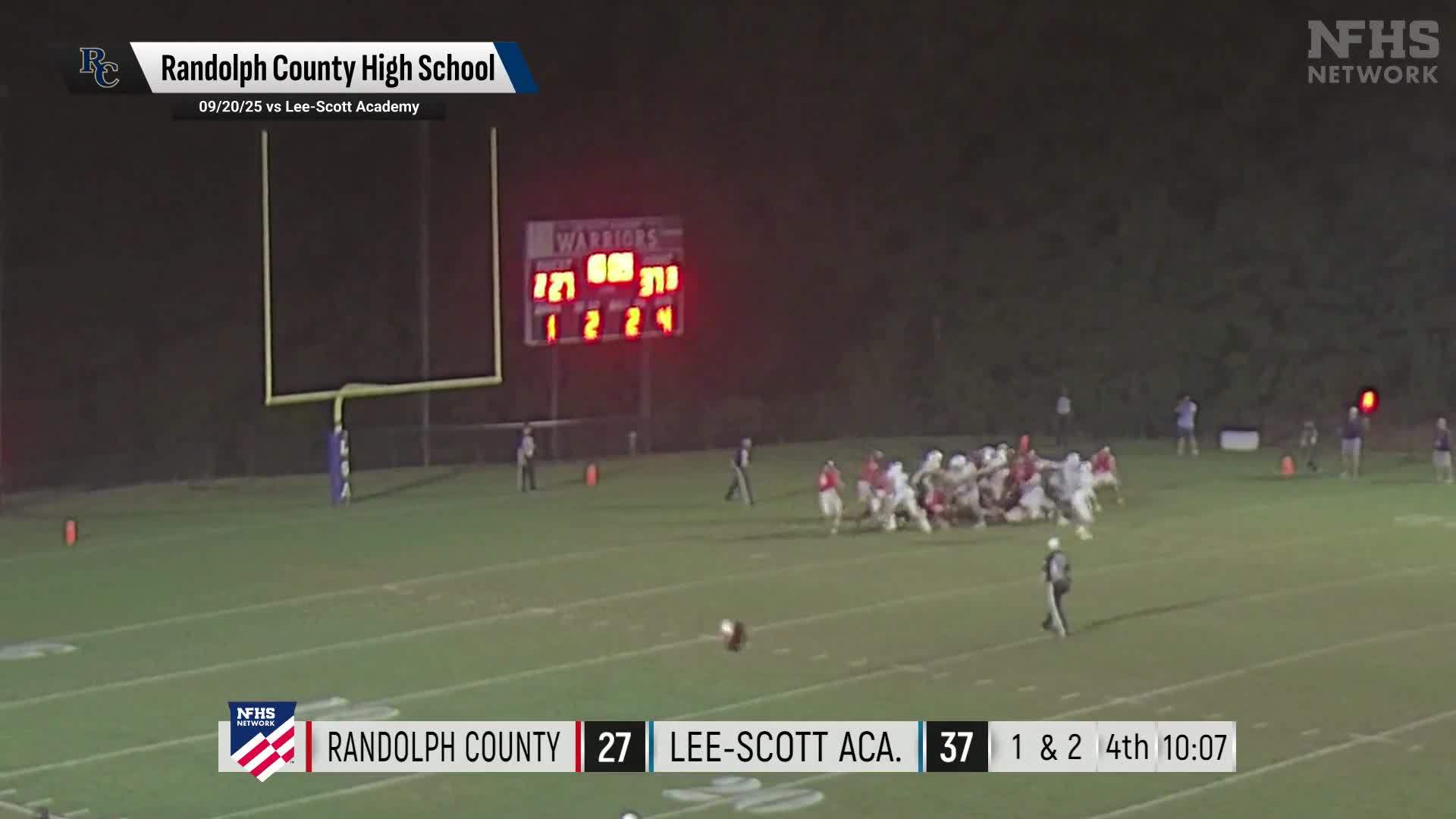 Football Recap: Randolph County Piles Up the Points Against Come
