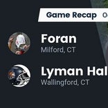 Football Game Recap: Lyman Hall Trojans vs. Tolland Eagles