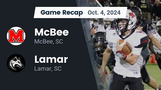 Football Game Preview: McBee Panthers vs. Lewisville Lions