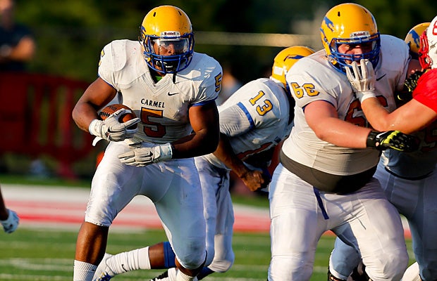 Carmel is projected to win its playoff game against Penn on Friday.