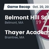 Belmont Hill beats Thayer Academy for their fourth straight win