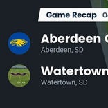 Football Game Recap: Aberdeen Central Golden Eagles vs. Watertown Arrows