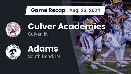 Football Game Preview: Culver Academies on Home-Turf