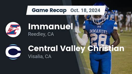 Football Game Preview: Immanuel Eagles vs. Hanford West Huskies