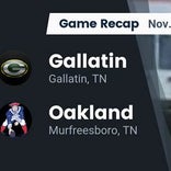 Football Game Recap: Gallatin Green Wave vs. Oakland Patriots