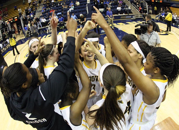 Bishop O'Dowd celebrates its third state title in four years. 