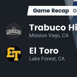 Trabuco Hills beats El Toro for their third straight win