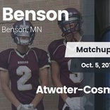 Football Game Recap: Benson vs. Atwater-Cosmos-Grove City