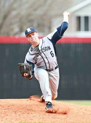 Davidson dazzles on the mound, as well as in thebatter's box.