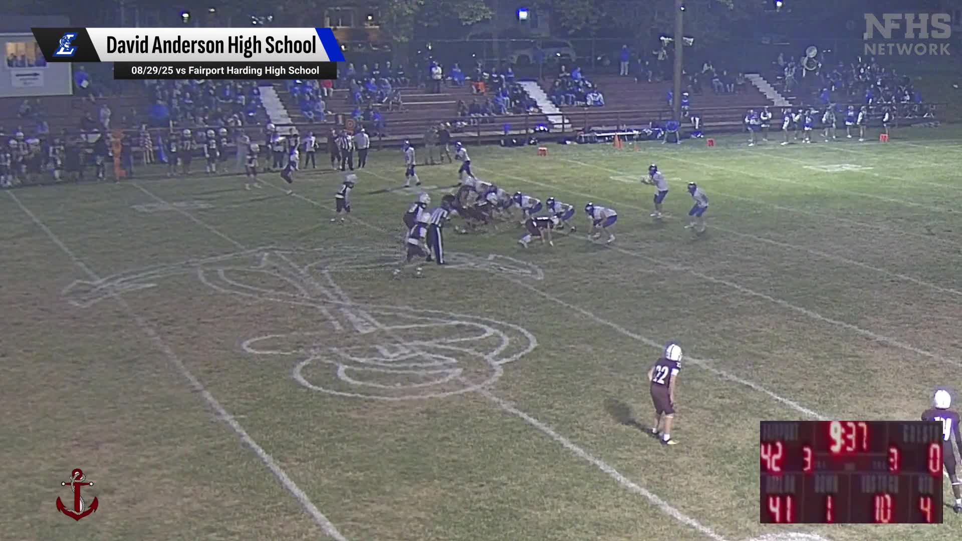 Football Recap: David Anderson's Winning Streak Snapped at Four Games