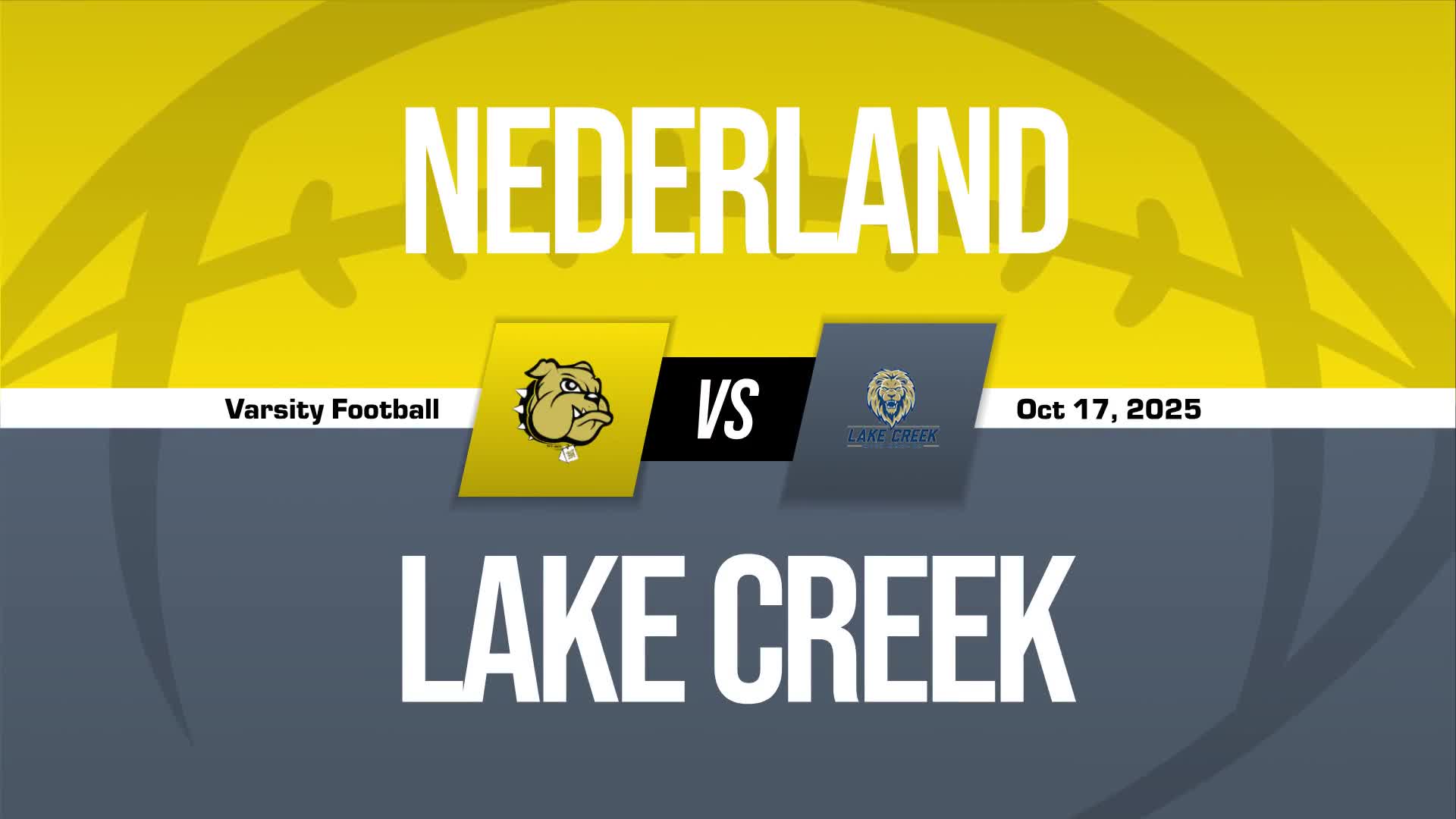 Football Game Preview: Lake Creek Lions vs. Huntsville Hornets