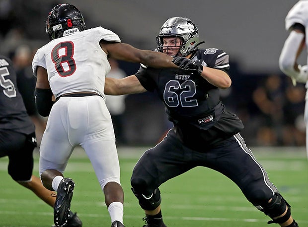 Denton Guyer offensive lineman Gabe Blair holds seven offers including Virginia Tech, Tulane, Tulsa and Air Force.  