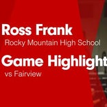 Ross Frank Game Report: vs Fossil Ridge