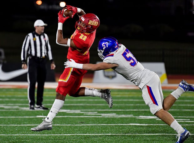 Cathedral Catholic wide receiver Darian Whaley. 