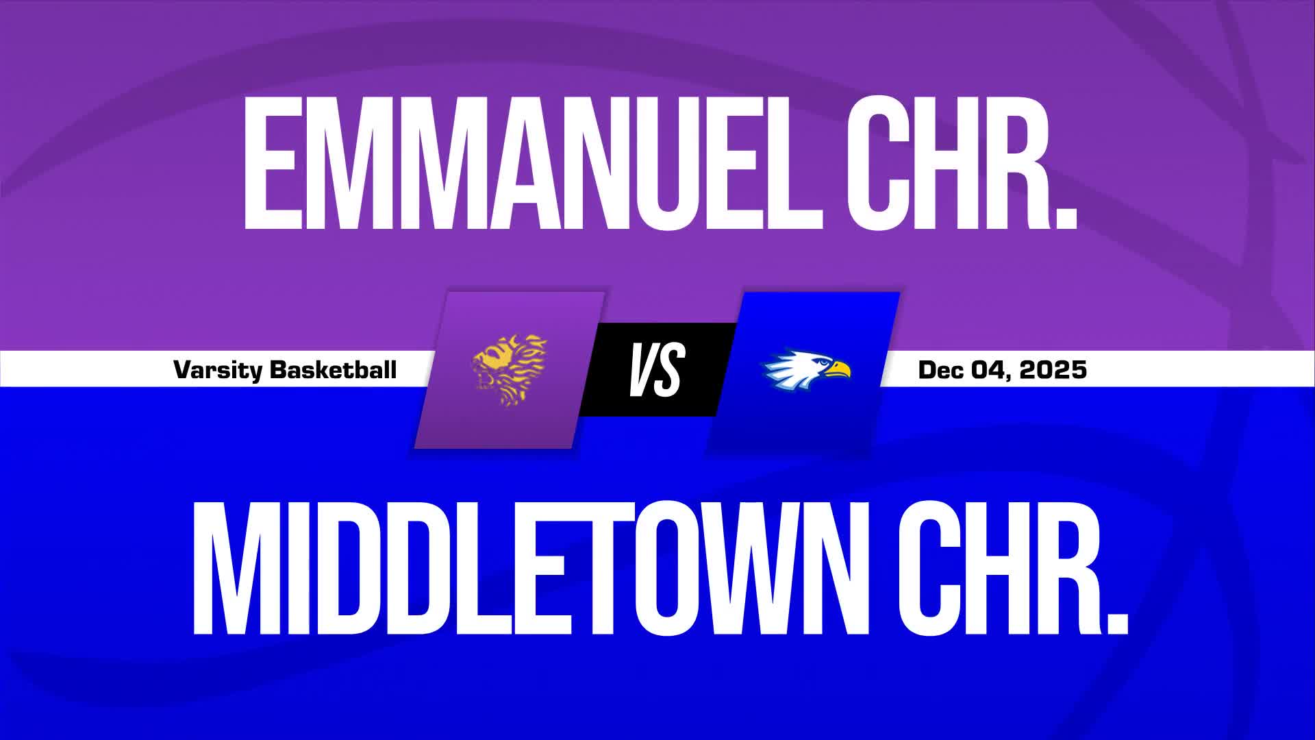 Basketball Recap: Middletown Christian's Undefeated Season over After Three Games + How To Watch