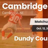 Football Game Recap: Cambridge vs. Dundy County-Stratton