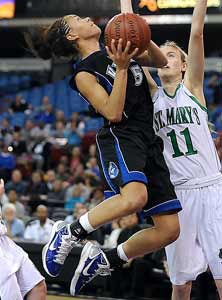 Rialto's Brittani Walker made 8 of 10
shots and had game highs of 17 points
and nine rebounds.