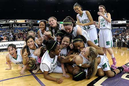 St. Mary's celebrates its seventh state championship.