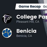 Football Game Recap: College Park Falcons vs. Benicia Panthers
