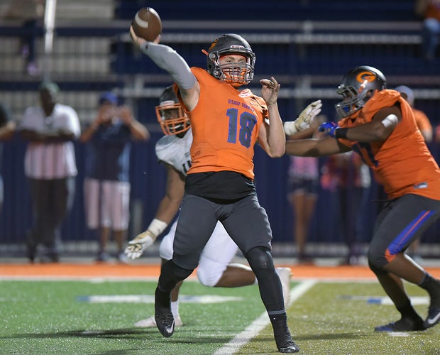 Bishop Gorman quarterback Tate Martell was solid yet again at quarterback.