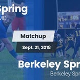 Football Game Recap: Clear Spring vs. Berkeley Springs