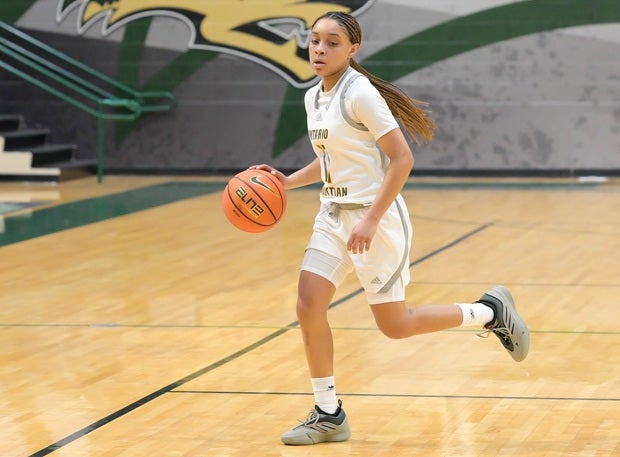 Ontario Christian junior Kaleena Smith is the top point guard in the game heading into the 2025-26 season after averaging 23.2 points, 8.1 rebounds and 4.5 steals last year. (FILE PHOTO: Darin Sicurello)