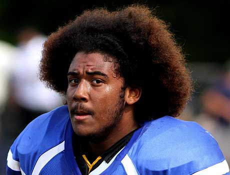 Lakewood's Gabriel Overmeyer is just one high school football player with a standout hairstyle.