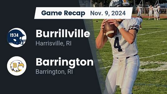 Football Recap: Barrington Falls Short of Burrillville in the Pl