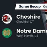 Football Game Recap: Notre Dame Green Knights vs. Cheshire Rams