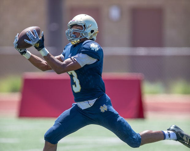 Notre Dame (Sherman Oaks) receiver-cornerback Sean Guyton and his 19th-ranked Knights host No. 21 Servite (Anaheim) in one of the biggest games of the week on Friday.