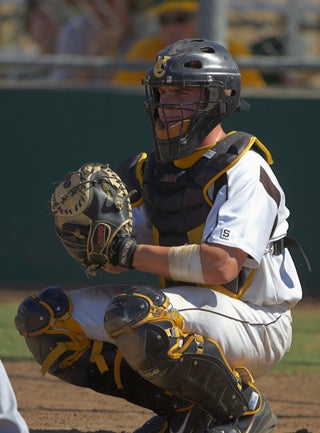 Max Stassi behind the plate.