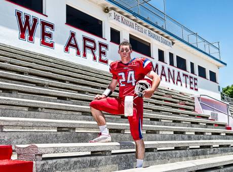 Manatee's Cord Sandberg is our pick as the top quarterback in Florida this season.