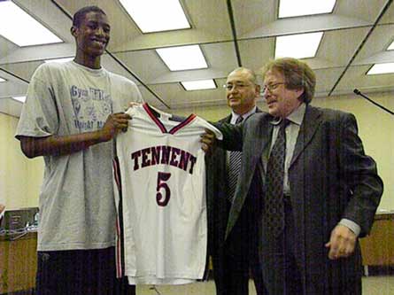 Class of 2015 basketball phenom Horace Spencer was introduced as the newest William Tennent Panther at a recent school board meeting.