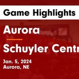 Aurora piles up the points against Schuyler
