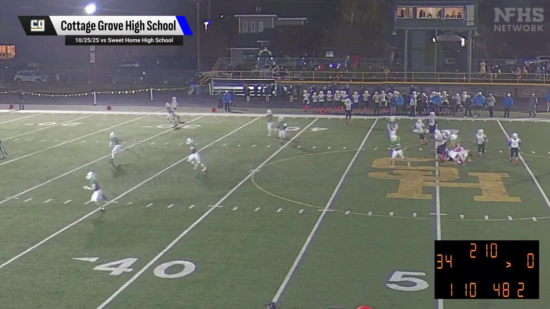 Football Recap: Crescent Valley Drops Highest Score of Season Against Cottage Grove