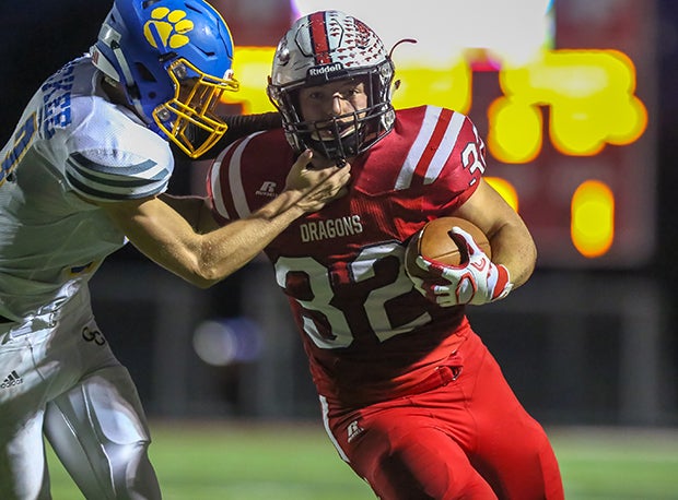 New Palestine (IN) junior running back Charlie Spegal led the region in rushing yards, touchdowns and points. 