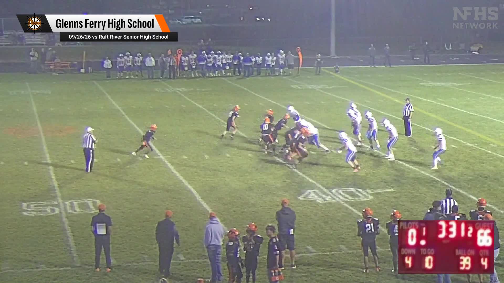 Football Recap: Hagerman Piles Up the Points Against Glenns Ferr