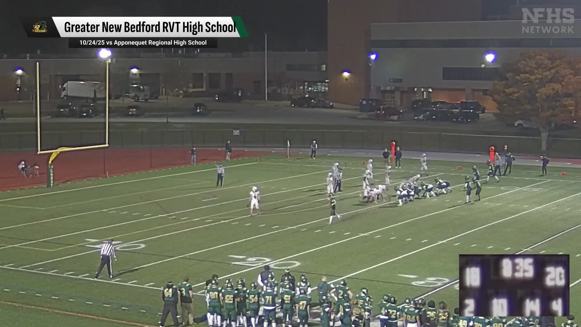 Football Recap: Dennis-Yarmouth Regional Wins Going Away Against Greater New Bedford RVT + How To Watch