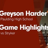 Greyson Harder Game Report: @ Otsego