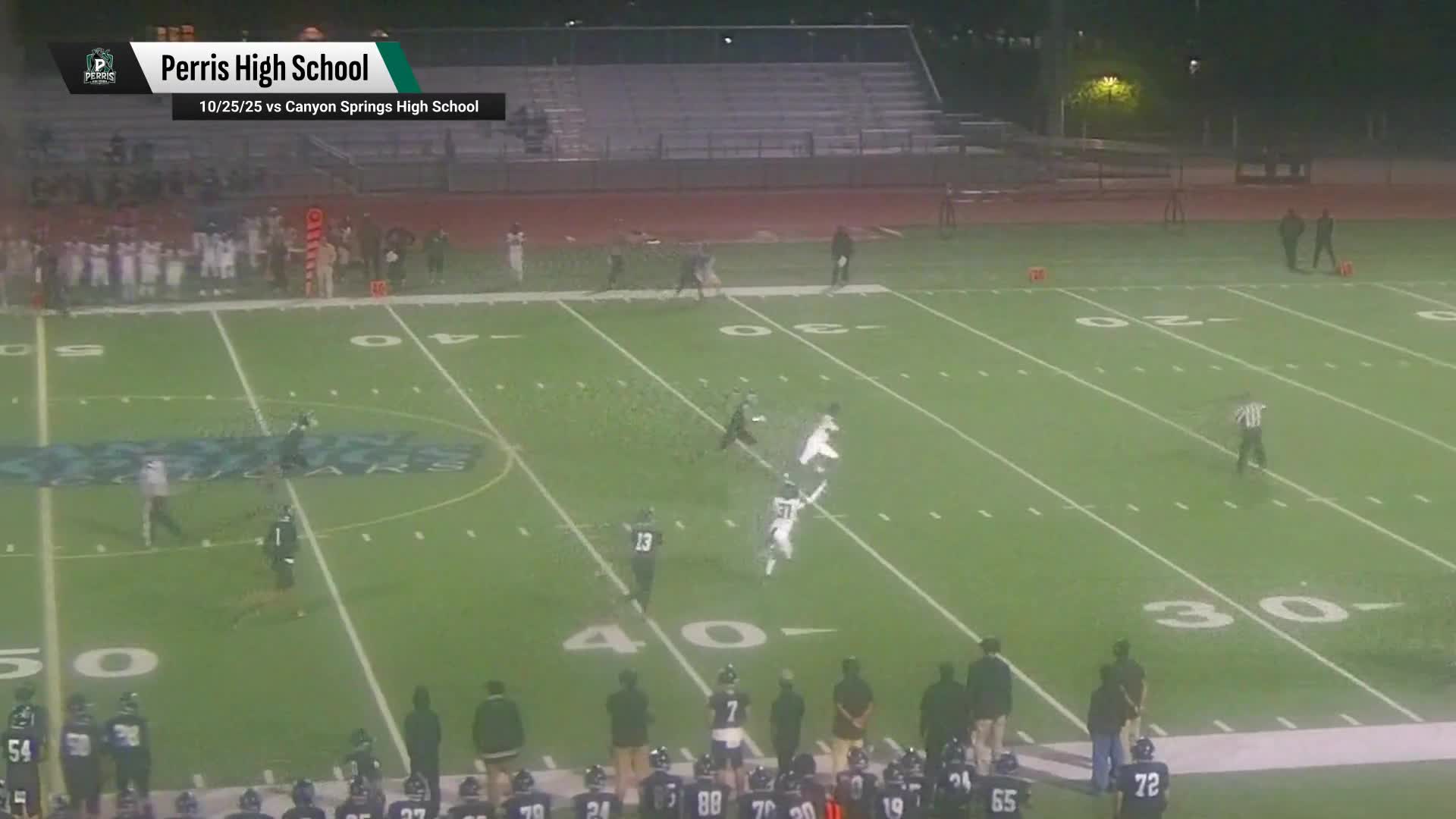 Football Recap: Perris Sets Scoring Season-High Against Heritage