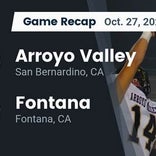Football Game Recap: Fontana Steelers vs. Arroyo Valley Hawks