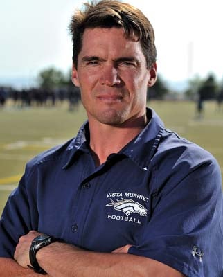Head coach Coley Candaele has been with the VistaMurrieta program for the long haul.