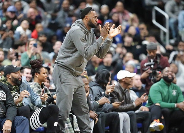 LeBron James, cheering on son Bronny, is one of the greatest prep basketball players in history and deserving of being inducted in the National High School Hall of Fame.