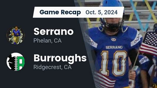 Football Recap: Serrano Skates Past Burroughs with Ease