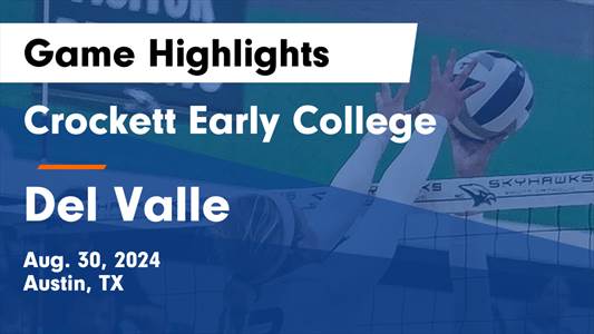 Volleyball Game Preview: Del Valle Plays at Home