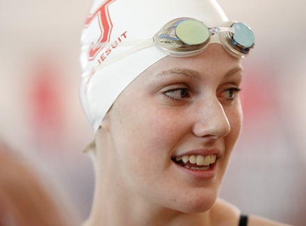Missy Franklin just completed her junior swim season at Regis Jesuit (Aurora, Colo.) but she is already an international star, having qualified for a U.S. record seven events at the 2012 Olympics starting this month in London. 