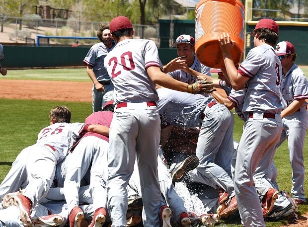 Desert Oasis players celebrate their recent Southern Nevada championship win.