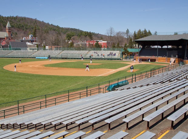 A side view of Doubleday Field.