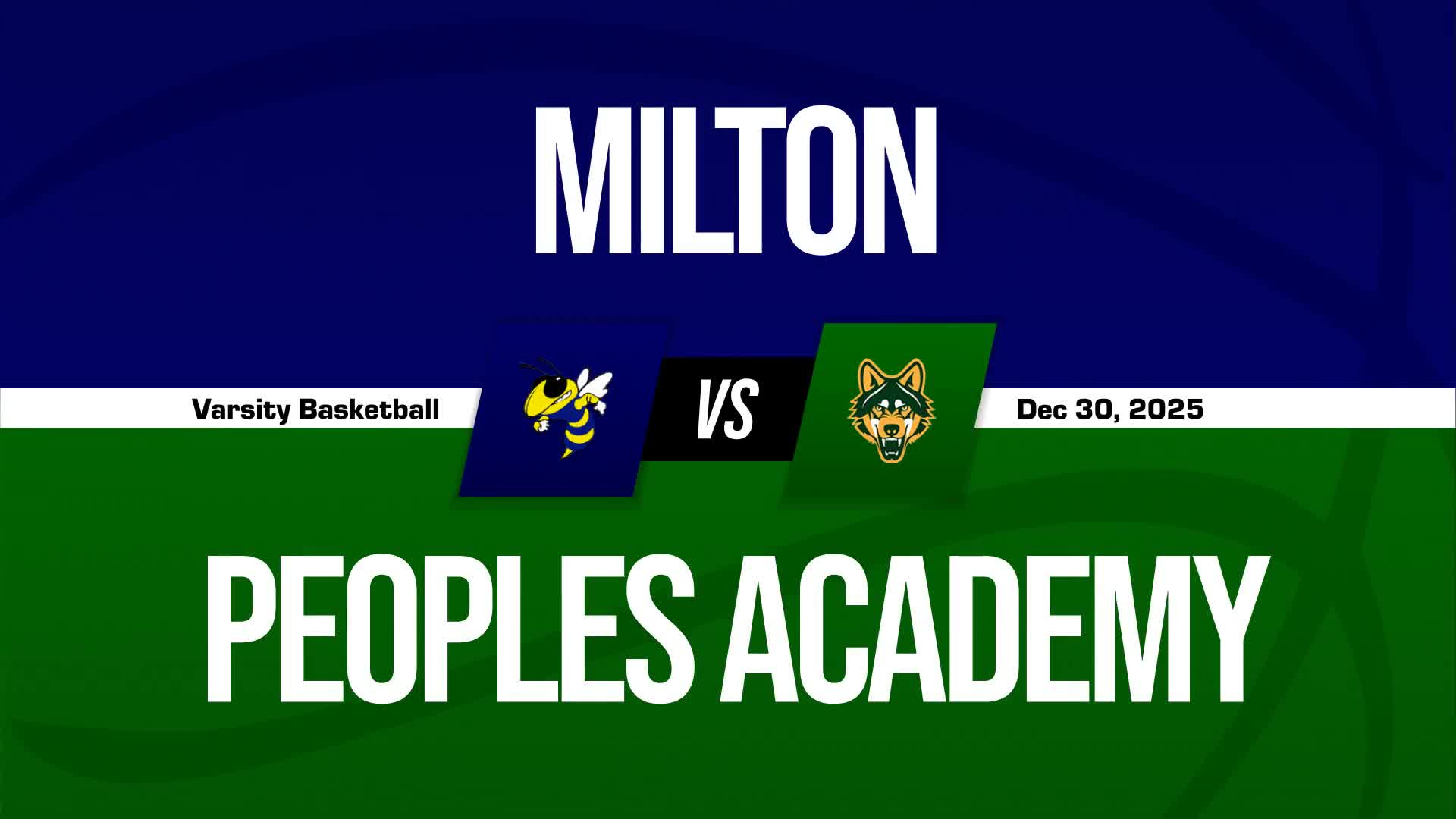 Basketball Game Preview: Peoples Academy Wolves vs. Milton Yellowjackets