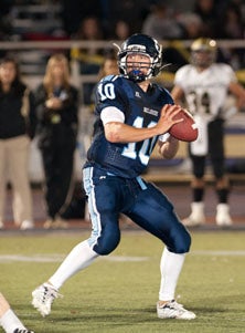 Bellarmine quarterback Travis McHugh
possesses intangibles and even a
running style like Tim Tebow.